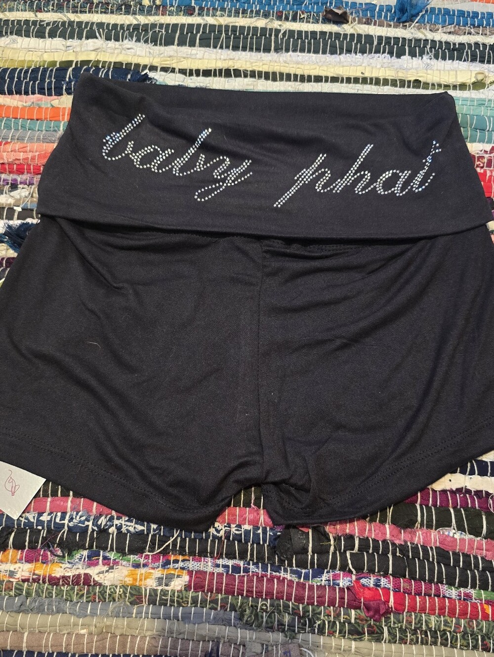 Baby Phat Yoga Shorts Foldover Shorts